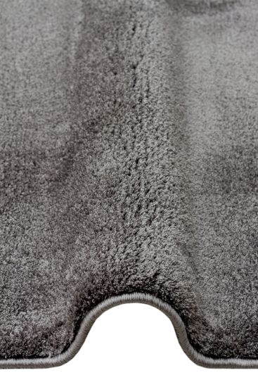 Puffy85 Charcoal Grey Plain Bedroom Rug