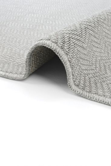 Mizoni85 Grey Plain Living Room Rug