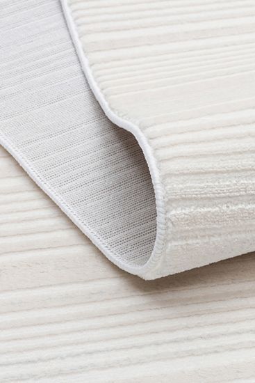 Nocturn85 White Modern Patterned Area Rug