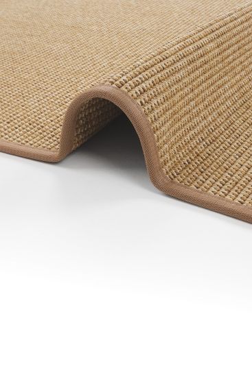 Sisal85 Brown Modern Plain Bedroom Rug