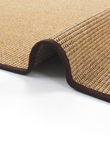 Sisal85 Modern Plain Brown Bedroom Rug