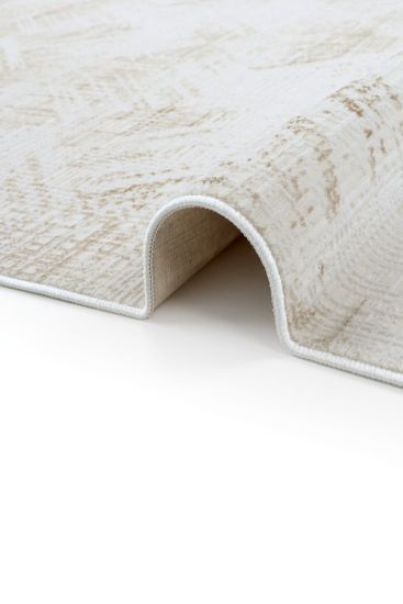 Kadife85 Beige Modern Plain Living Room Rug
