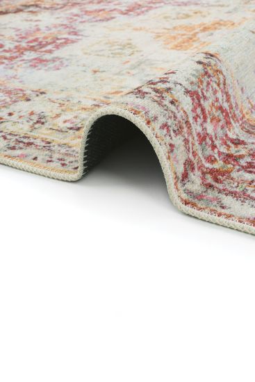 Private85 Multicolour Patterned Bordered Bedroom Rug