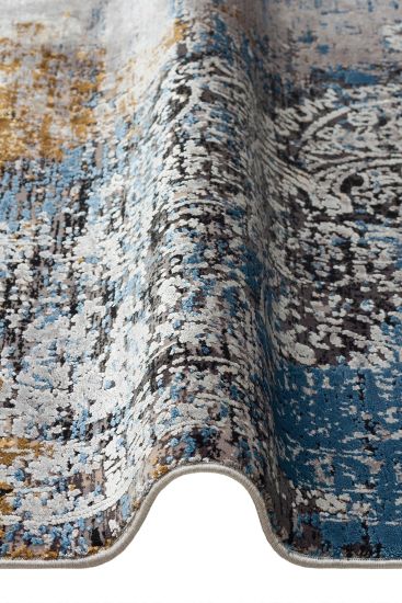 Palvina85 Beige white Distressed Bedroom Rug