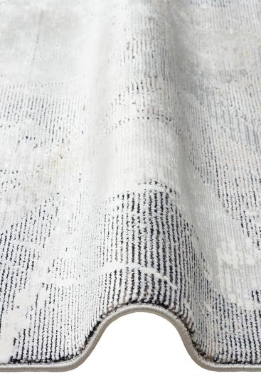 Palvina85 Cream Grey Modern Distressed Living Room Rug