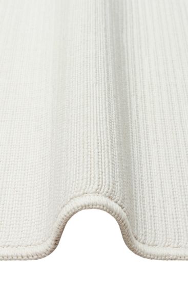 Jutte85 White Plain Bedroom Rug