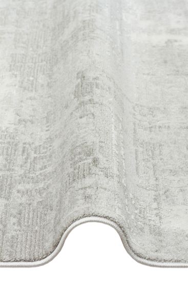Peace85 Grey Abstract Living Room Rug