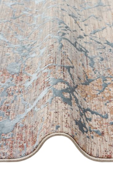 Lavina85 Beige Grey Abstract Indoor Rug
