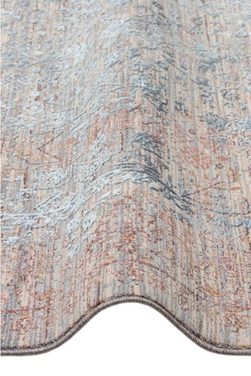 Lavina85 Beige Grey Distressed Indoor Rug