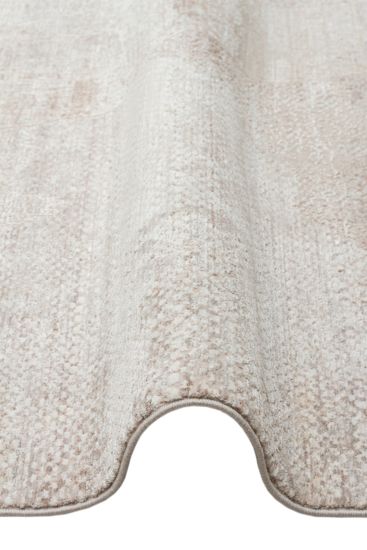 Leona85 Beige Modern Abstract Bedroom Rug