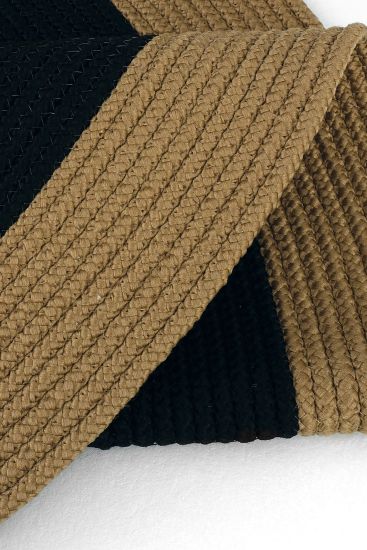 Luke85 Beige Black Modern Patterned Living Room Rug