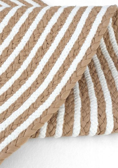 Luke85 Beige White Modern Patterned Living Room Rug