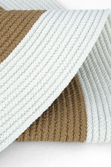 Luke85 Beige White Modern Patterned Bedroom Rug