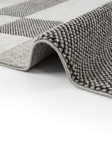 Talia85 Grey Black Patterned Area Rug