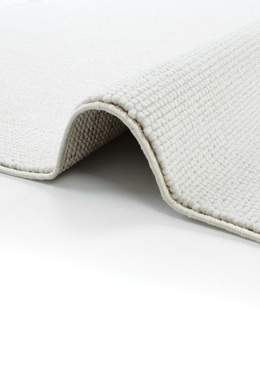 Talia85 White Plain Living Room Rug