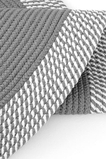 Luke85 Charcoal White Modern Plain Living Room Rug