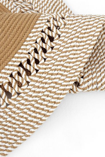 Luke85 Beige Cream Plain Bordered Indoor Rug