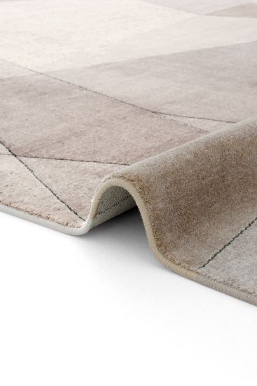 Design85 Beige Cream Patterned Indoor Rug