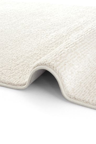 Safir85 Cream Modern Plain Bedroom Rug
