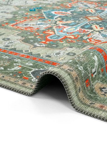 Beylerbeyi85 Multicolour Oriental Bordered Indoor Rug