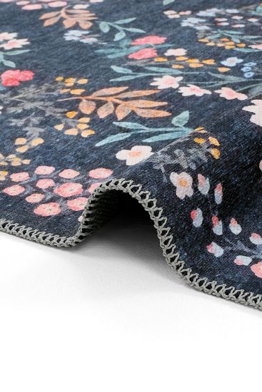 Daisy85 Multicolour Oriental Bordered Living Room Rug