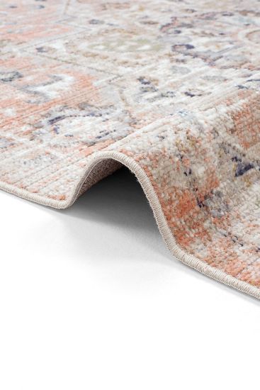 Zaraf85 Orange Beige Modern Oriental Area Rug
