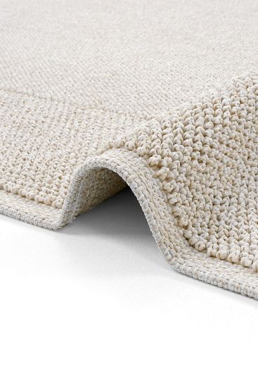 Mirage85 Beige Patterned Bordered Area Rug