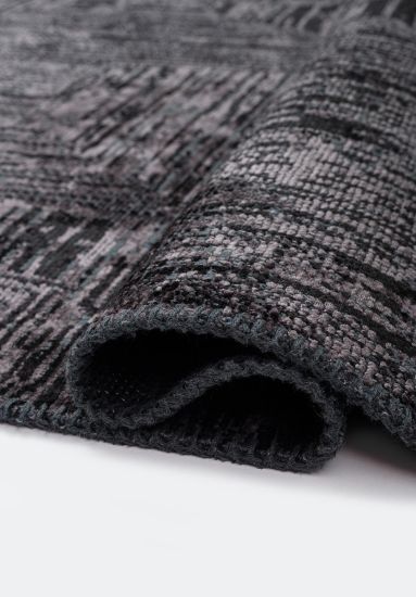 Black & Grey Geometric Glorious Dining Room Rug