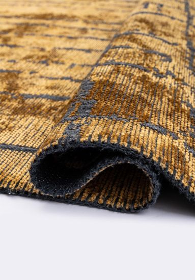 Istanbul Yellow Abstract Outdoor Rug