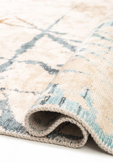 Radiate Beige & Brown Abstract Modern Rug