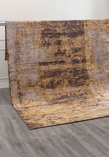 Abstract Brown & Beige Alchemy Area Rug