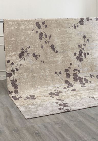Allegro Cream & Brown Floral Rug