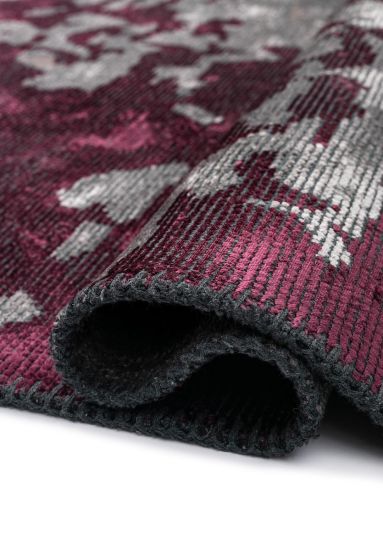 Eden Grey & Red Floral Outdoor Rug
