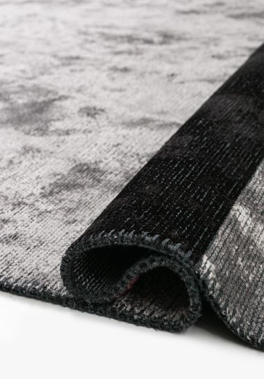 Affinity Grey & Black Geometric Area Rug