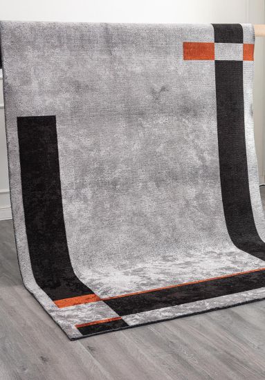 Enliven Grey & Black Geometric Outdoor Rug