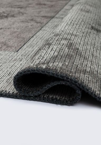Florela Grey & Blue Geometric Modern Rug