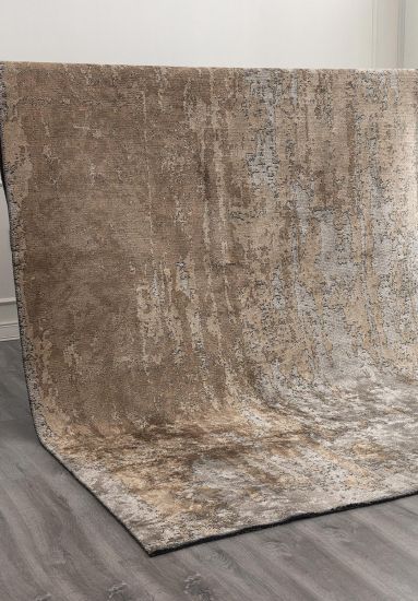 Flurry Grey & Beige Abstract Area Rug