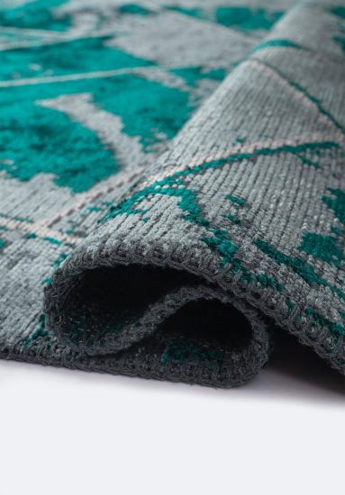 Abstract Brown Frolicy Outdoor Area Rug