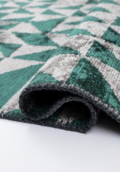 Tempest Green & Grey Distressed Area Rug