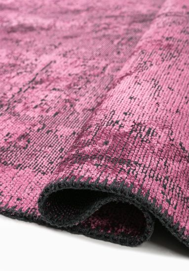 Embellish Pink & Grey Abstract Living Room Rug