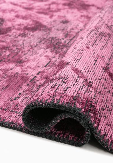 Flinch Pink & Grey Abstract Bedroom Rug