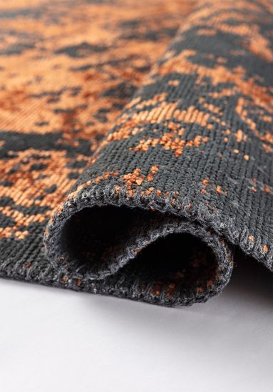 Prism Orange & Brown Abstract Outdoor Rug