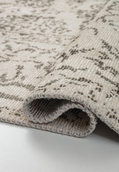 Floral Empress Beige & Grey Living Room Rug