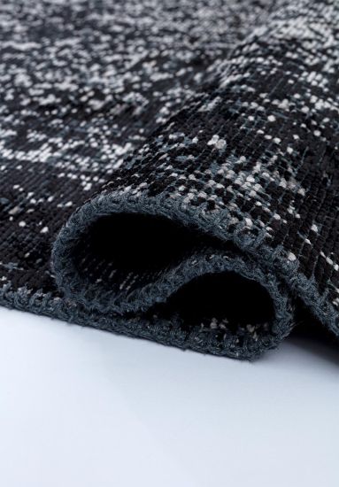 Enchantress Grey & Black Distressed Living Room Rug