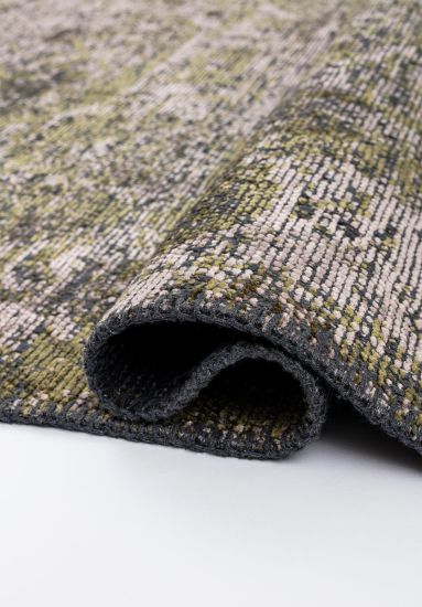 Enchantres Grey & Green Vintage Living Room Rug