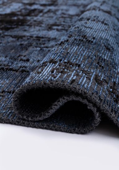 Exemple Grey & Blue Abstract Area Rug