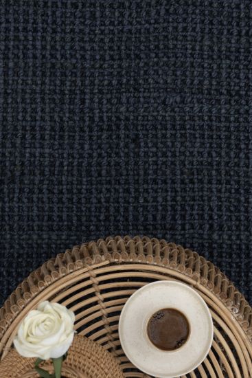 Naturael Blue Jute & Sisal Plain Outdoor Area Rug