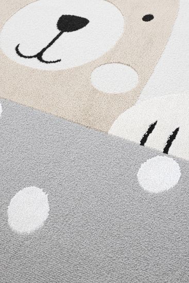 Sparcle Cream Brown Modern Kids Indoor Rug