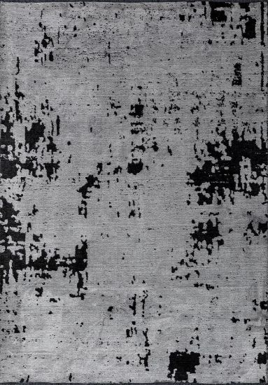 Abstract Grey Celesta Dining Room Rug