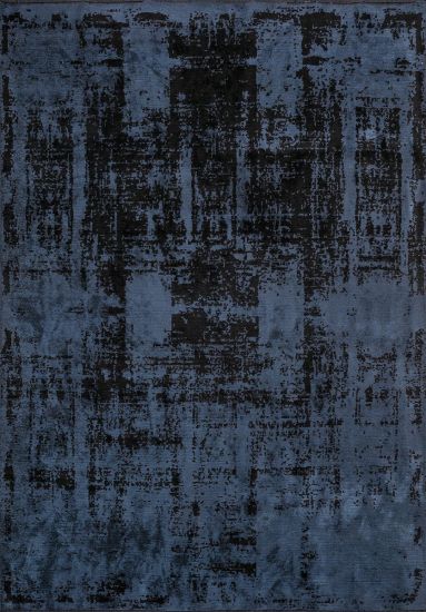 Exemple Grey & Blue Abstract Area Rug